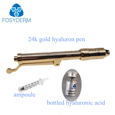 Schmerzlose Gold-24k Hyaluron-Stift-Behandlung für Antifalte, Haut-Verjüngung