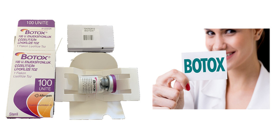 Antifalten Hautpflege-Botulinumgiftstoff-Einspritzungen Allergan  100iu