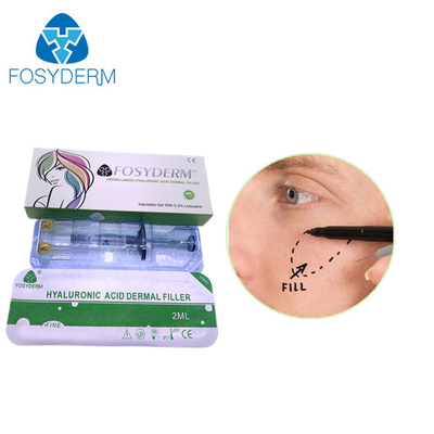 Fosyderm Tiefe 2 ml Hautfiller zur Gesichtsverjüngung HA Filler