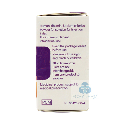 Langlebige 100 Einheiten Allergan reines Botulinumtoxin für 3-6 Monate Dauer und leichte Schmerzen