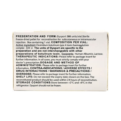 Dysport 500 u Botulinumtoxin Hautpflege Faltenentfernung Botox Injektion