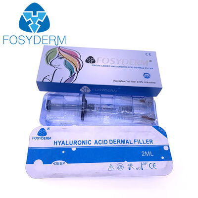 Long-Lasting Cross-Linked Hyaluronic Acid Dermal Filler Gel Injectable Fosyderm