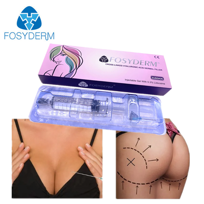 Injectable Hyaluronic Acid Dermal Filler With High Viscosity For Cheeks Chin Nose Lip Volume Correction