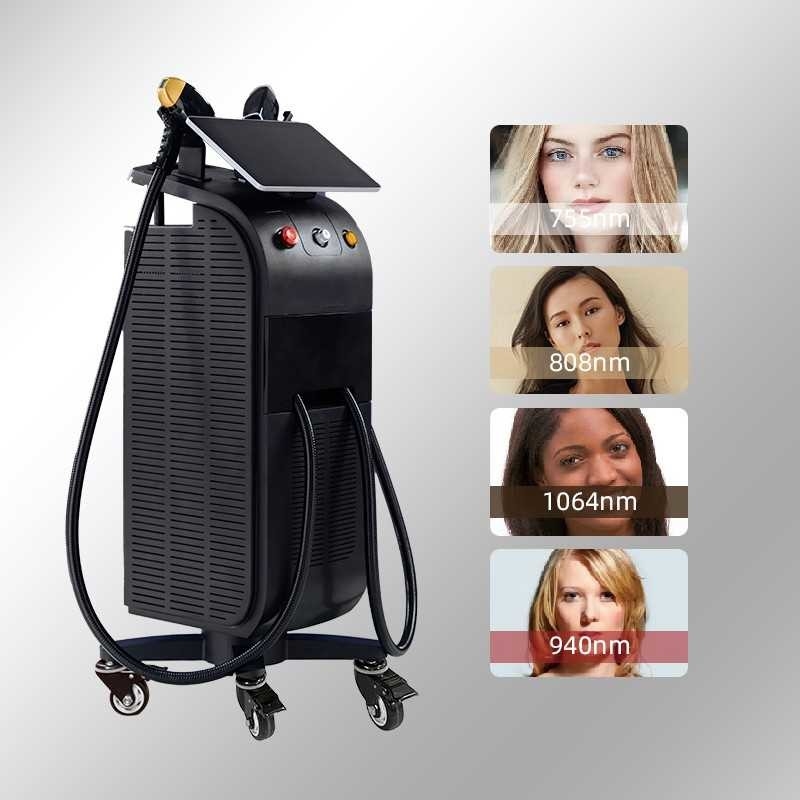 Leistungsstarke neue 808nm Ice Diode Trio 3 Welle Diode Laser 810nm Depilation 808 Nm Haarentfernung 3 Wellen Titan Medical Machi