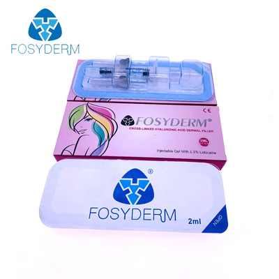 Lippen praller von verbundenem Hyaluronsäure-Füller 2 ml Fosyderm Kreuz